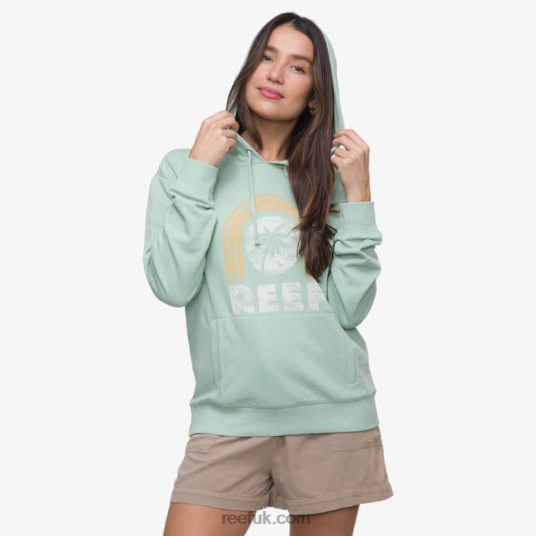 Still Green 2286N286 Fountains Pullover Hoodie Reef Women