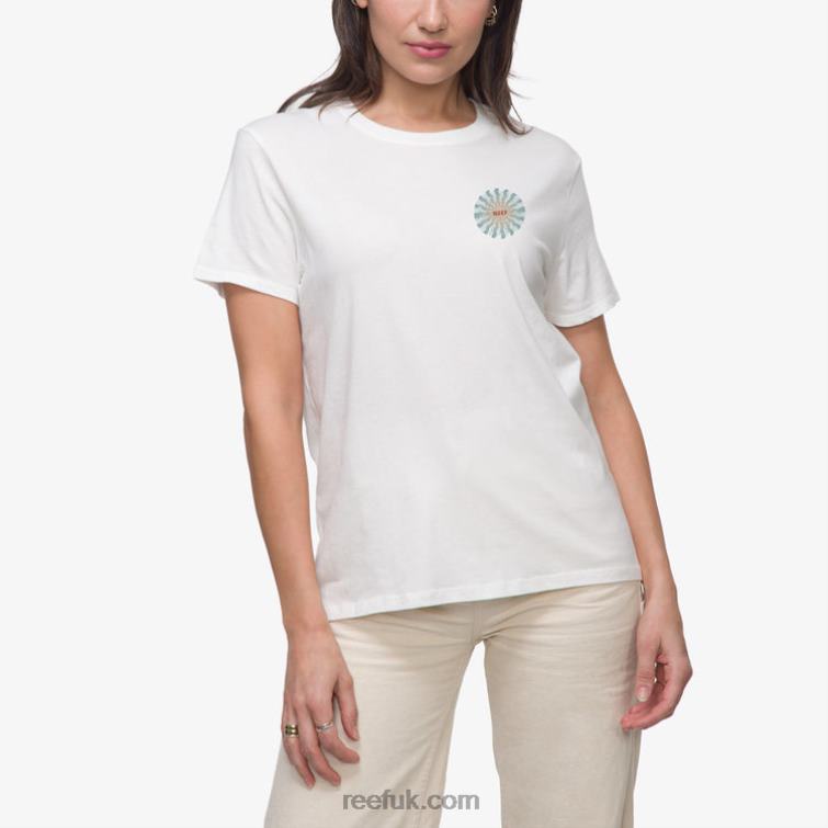 Bright White 2286N265 Ayesunrays Short Sleeve Tee Reef Women