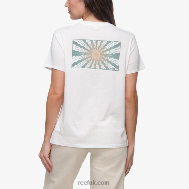 Bright White 2286N265 Ayesunrays Short Sleeve Tee Reef Women