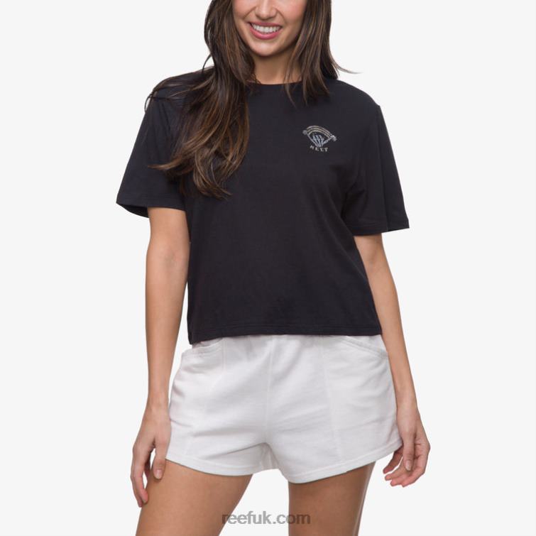 Caviar 2286N270 Somewhere Short Sleeve Crop Tee Reef Women