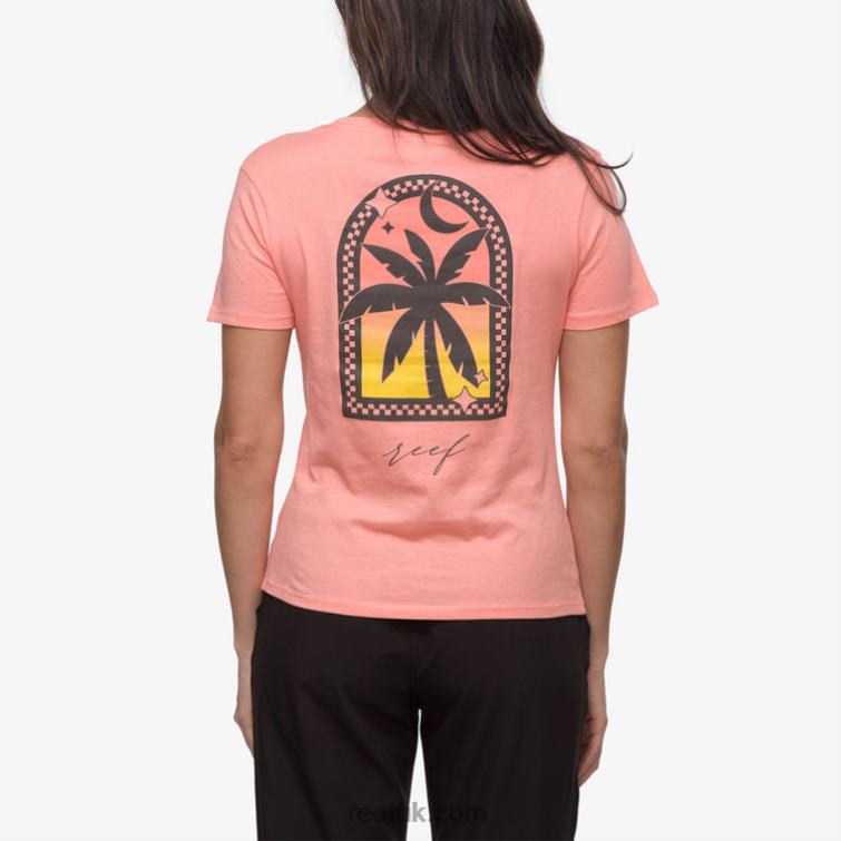 Desert Flower 2286N266 Framed Short Sleeve Tee Reef Women