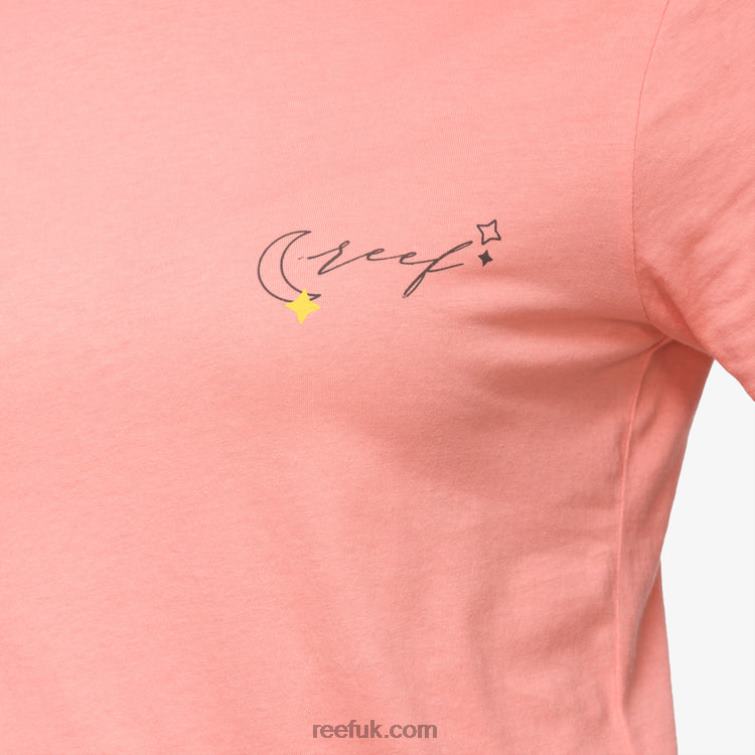 Desert Flower 2286N266 Framed Short Sleeve Tee Reef Women