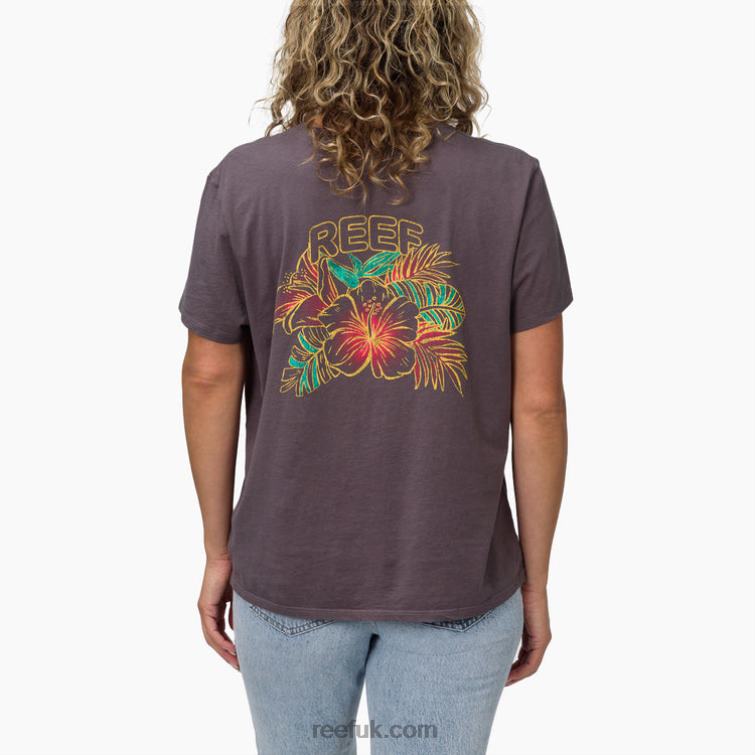 Grey 2286N278 Belina Short Sleeve Tee Reef Women