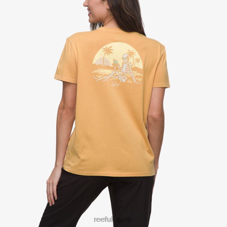 Honey Yellow 2286N276 Lounge Short Sleeve Tee Reef Women