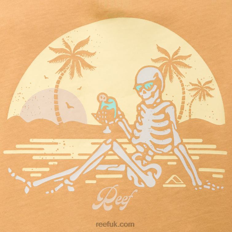 Honey Yellow 2286N276 Lounge Short Sleeve Tee Reef Women