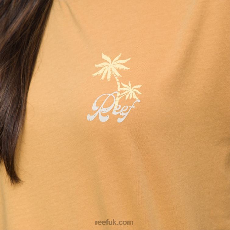 Honey Yellow 2286N276 Lounge Short Sleeve Tee Reef Women