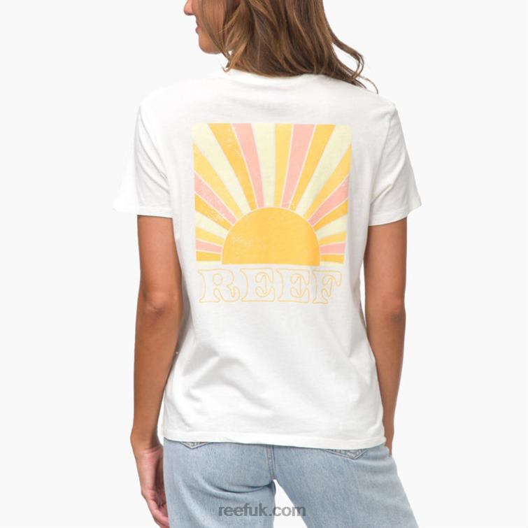 Marshmallow 2286N272 Lighter Short Sleeve Tee Reef Women