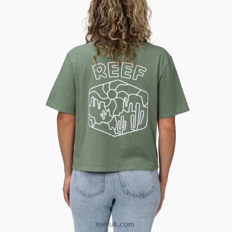 Seaspray 2286N277 Cacti Short Sleeve Boxy Tee Reef Women