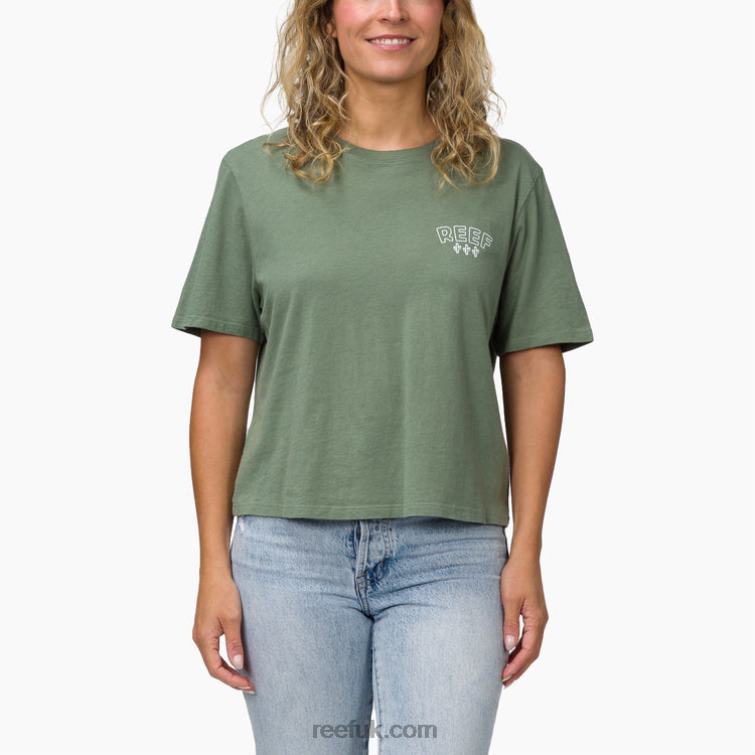 Seaspray 2286N277 Cacti Short Sleeve Boxy Tee Reef Women