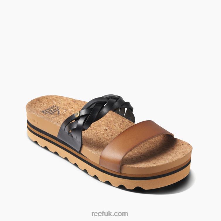 Black/Tan 2286N114 Cushion Vista Hi Twist Reef Women