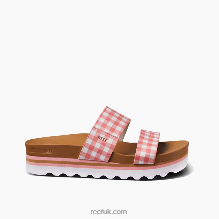 Coral Gingham 2286N167 Cushion Vista Hi Reef Women