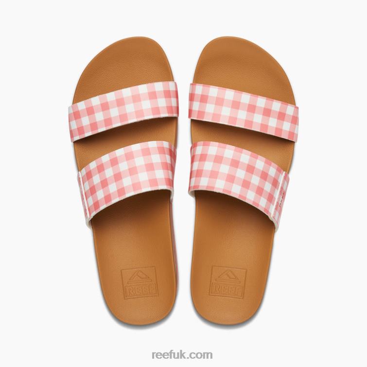 Coral Gingham 2286N167 Cushion Vista Hi Reef Women