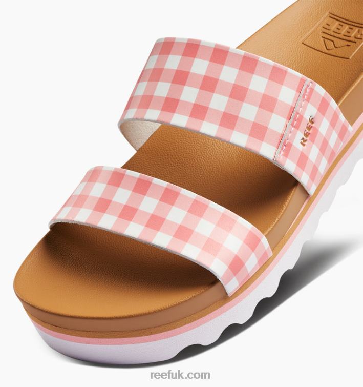 Coral Gingham 2286N167 Cushion Vista Hi Reef Women