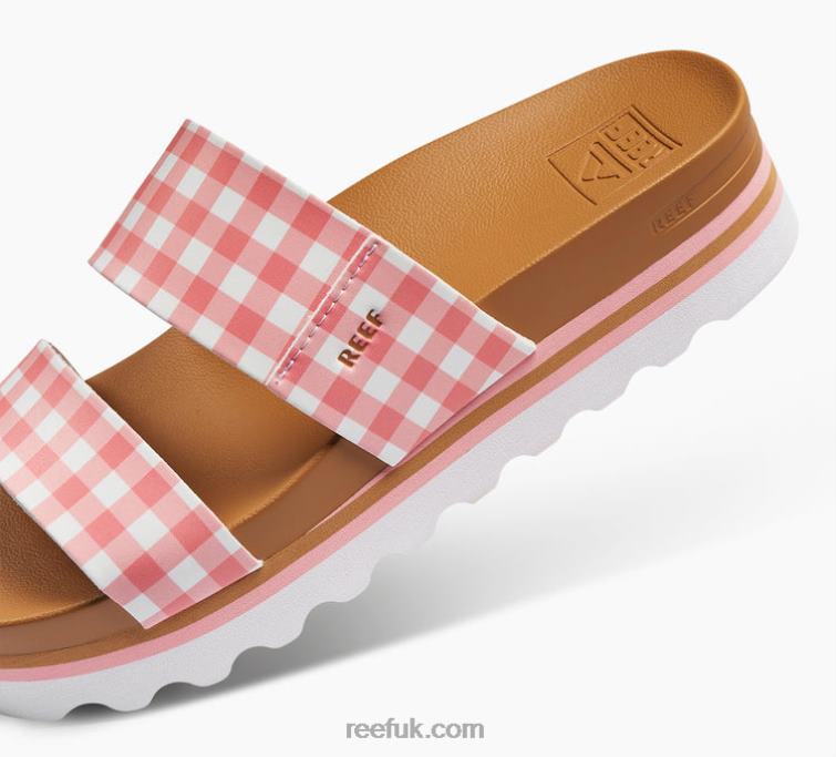 Coral Gingham 2286N167 Cushion Vista Hi Reef Women